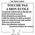 Mardi 9 décembre 2008 – Touche pas à mon école