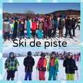 Jour 2: ski de piste pour l'autre moitié du groupe...sous le soleil!