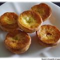 BOUCHEES DE QUICHE SANS PÂTE A LA TRUITE FUMEE
