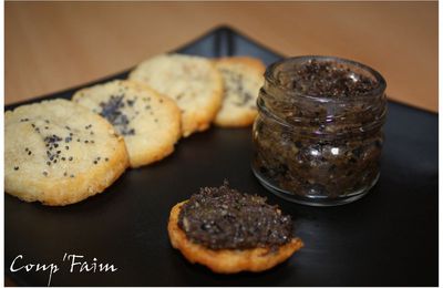 Tapenade et sablés parmesan ...