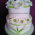 Gâteau estival et fleurs en sucre !