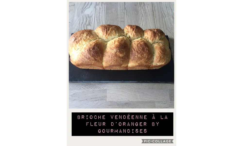 Brioche vendéenne à la fleur d’oranger ( 250 cal/ la part)