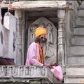 Un sadhu à Udaipur (Rajasthan), la sainteté en Inde.