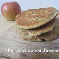 Pancakes au son d'avoine et aux pommes (recette sans oeufs)