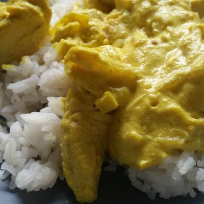 Curry de poulet au yahourt