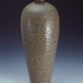 Celadon Meiping Vase with Carved Peony Design, Yaozhou ware, Song dynasty (960-1279)