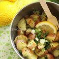 Salade de pommes de terre citronnées