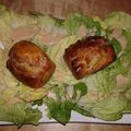 Mini cakes au foie gras et aux châtaignes ( recette de mon partenaire régilait)