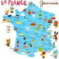 Carte gourmande de France