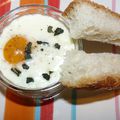 OEUF COCOTTE DOUCEUR ROQUEFORT