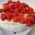 Pavlova fraises citron