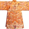 A salmon-ground 'dragon' robe, Vietnam, Nguyên dynasty, 20th century