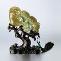 Yellow jadeite "Ruyi" ornament