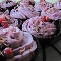 Cupcakes Chocolat et Fruits rouges - sans oeuf