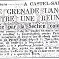 1950 à Castelsarrasin : grenade contre les communistes