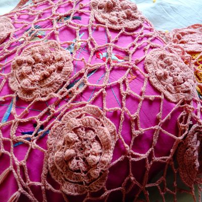 Châle fleuri "Babouchka"  "Бабушка"