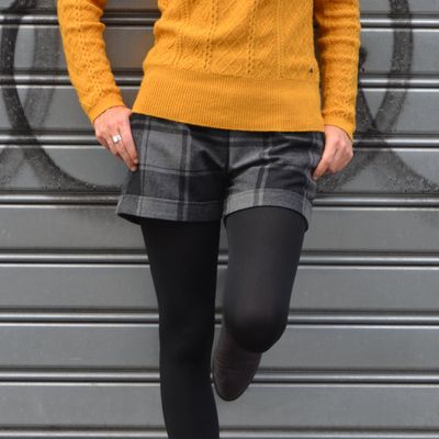 Mon short d'hiver à carreaux Aime comme Manège 