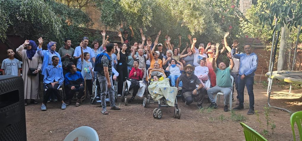 Visite de l'association &quot;l'Autruche sur le fil de soie&quot; à Ourika Tadamoune mardi 21.10