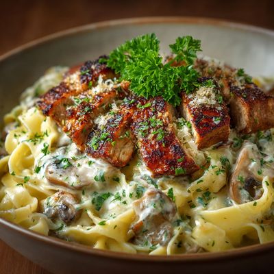 Ma Recette de Tagliatelles Sauce Champignons et Porc : Le plat réconfortant par excellence !