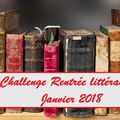 Challenge Rentrée littéraire de janvier 2018, le bilan du mois #1