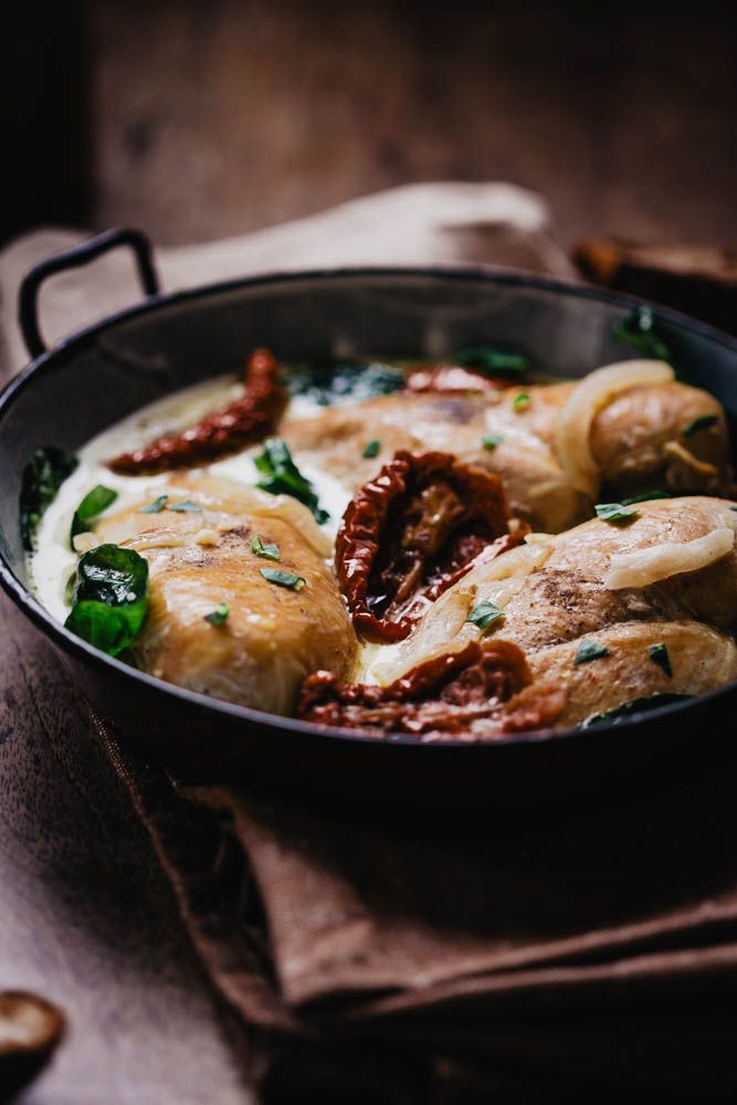 marrye me chicken, poulet, recette de saint valentin, facile, creme fraiche, tomates séchées, basilic