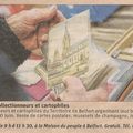 Bourse mensuelle des Collectionneurs & Cartophiles du Territoire de Belfort 2023, le journal L’Est Républicain annonce ce rendez-vous du 10 juin 2023