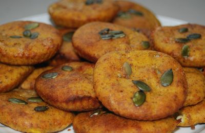 Financiers salés à la courge et au gorgonzola