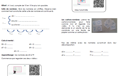 Continuité pédagogique MHM CP CE1 - module 18