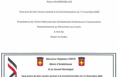 Cérémonie du 11 novembre