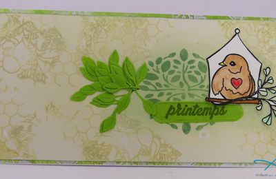 Carte printanière - Spring card