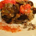 Aubergines aux tomates parfumés au cumin et paprika 