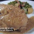 Fricassée de poulet au garam massala