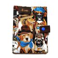 Housse de Carnet de Santé pour Chien/Passeport Chiens et Chapeaux Nom Brodé