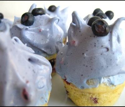 Cupcakes Bleus Glacés (Myrtilles 1ère Partie)