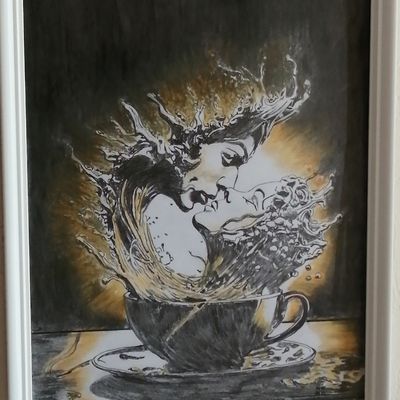 Dessin divers deco: " café.olé !"