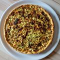 Tarte aux courgettes, poivrons, féta,