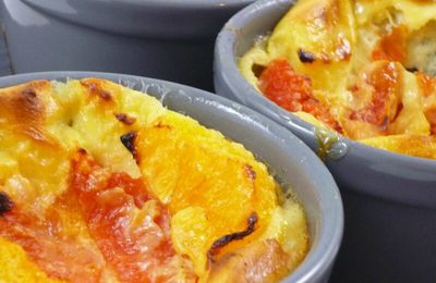 Clafoutis aux agrumes {pamplemousse et orange}