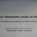 SOUS L'AMAZONE COULE UN FLEUVE AU FRAC