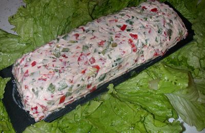 TERRINE DE CHEVRE AUX POIVRONS