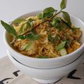 Riz frit au poulet, façon thaï, sans gluten et sans lactose