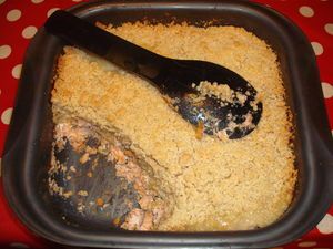 Crumble de saumon (de la mort!)