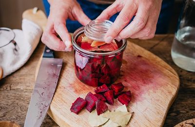 Betteraves lacto fermentées en saumure