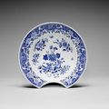 A blue and white barber's bowl, 18th Century