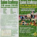 Salon Eco Resp au collège Max Rouquette les 27 et 28 mai 2016