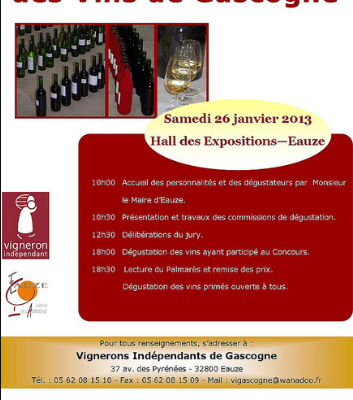 32ème édition du concours des vins de Gascogne