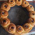 Couronne de pains au chocolat