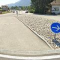 Rond-point à Barraux