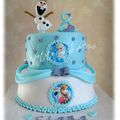 Gâteau d'anniversaire "La Reine des Neiges"