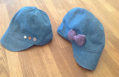 Deux casquettes pour les beaux jours à venir!