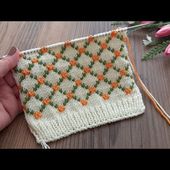 ✅️🍀3 Renk İple Ördüğüm Görenleri Hayran Bırakan Model ✅️🍀easy knitting pattern
